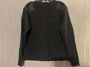 Knox Armory Ridded Sweater bomber Military tactical Black Sz Large Elbow Patch S